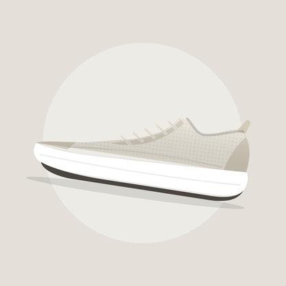 Tênis de Caminhada e Corrida Blank Walk Comfort Off White