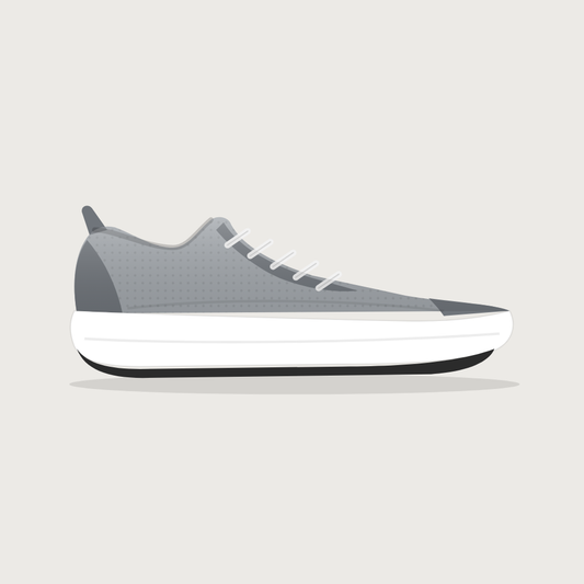 Tênis de Corrida Blank Daily Cushion Cinza