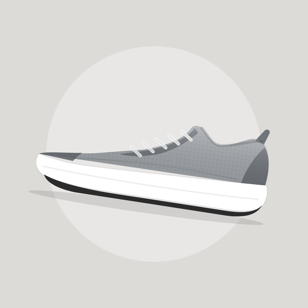 Tênis de Corrida Blank Daily Cushion Cinza