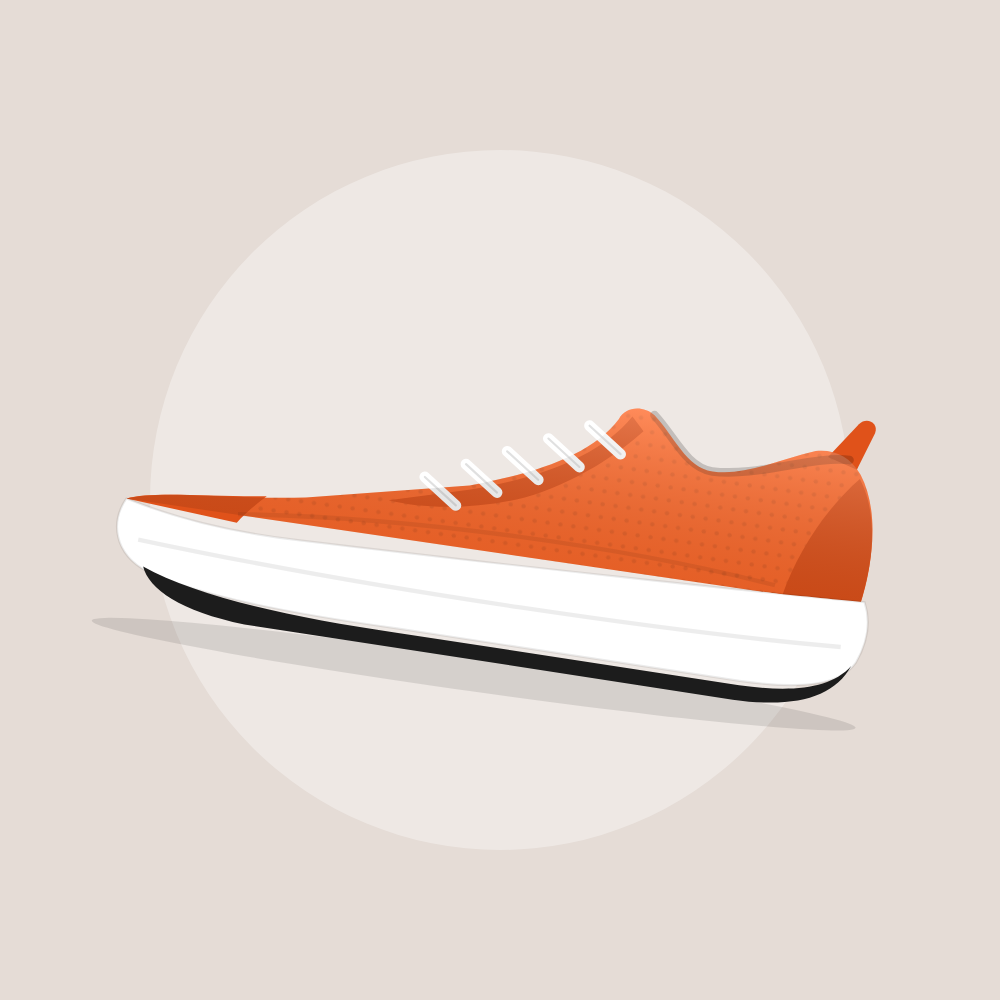 Tênis de Corrida Blank Tempo Race Laranja