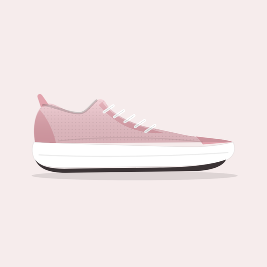 Tênis de Corrida Feminino Blank Air Mesh Rosa