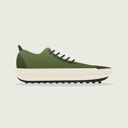 Tênis de Trail Run Blank Grip Verde Oliva